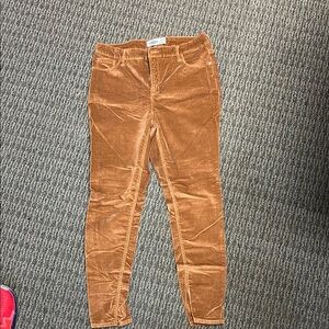 Skinny Jeans Brown Velvet